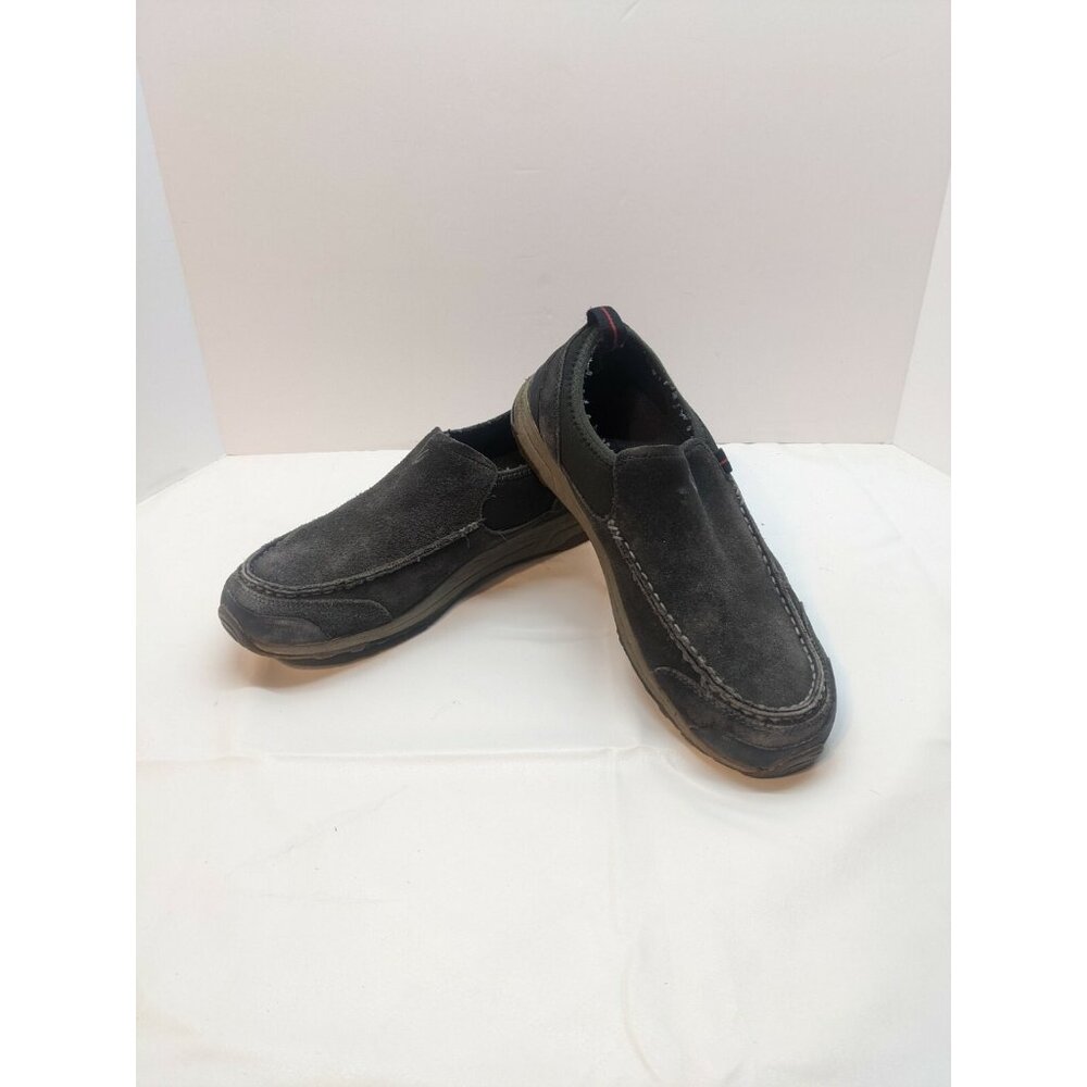 OluKai Mens 12 Kama Hele Brown Suede Slip-On Casual Loafers Shoes Sneaker